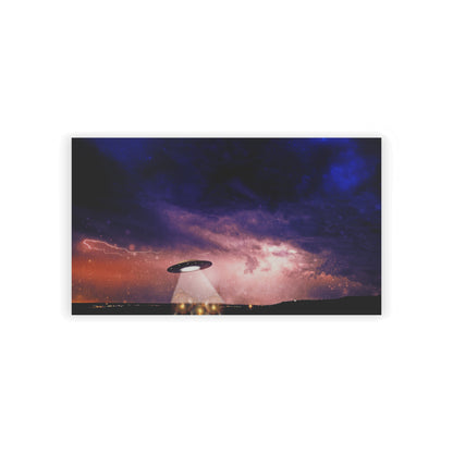 UFO Nightscape Business Cards — Alien Abduction Scenic Cards
