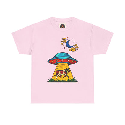 Alien UFO Cow Abduction T-Shirt