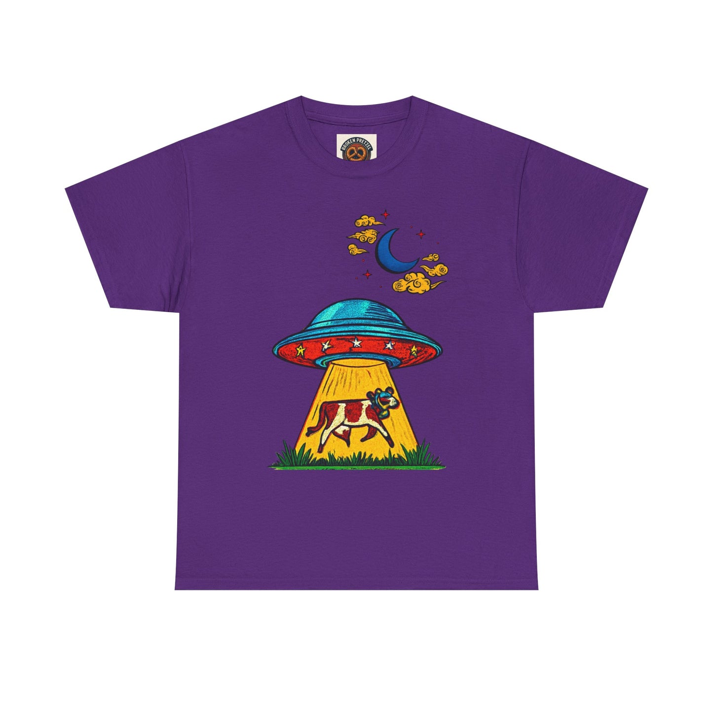 Alien UFO Cow Abduction T-Shirt