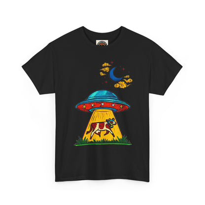 Alien UFO Cow Abduction T-Shirt