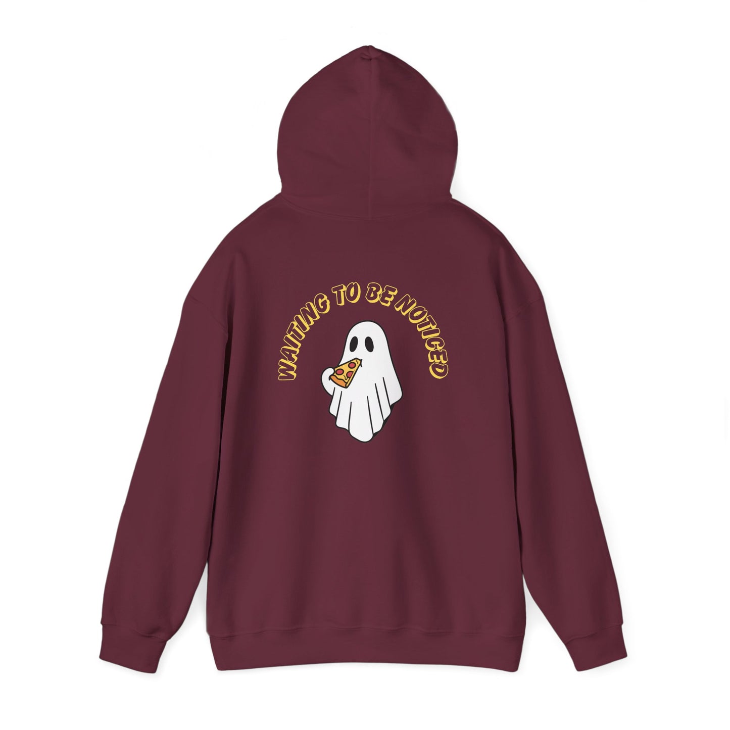 Ghost Eating Pizza Hoodie — Walking Is Overrated Graphic Sweatshirt