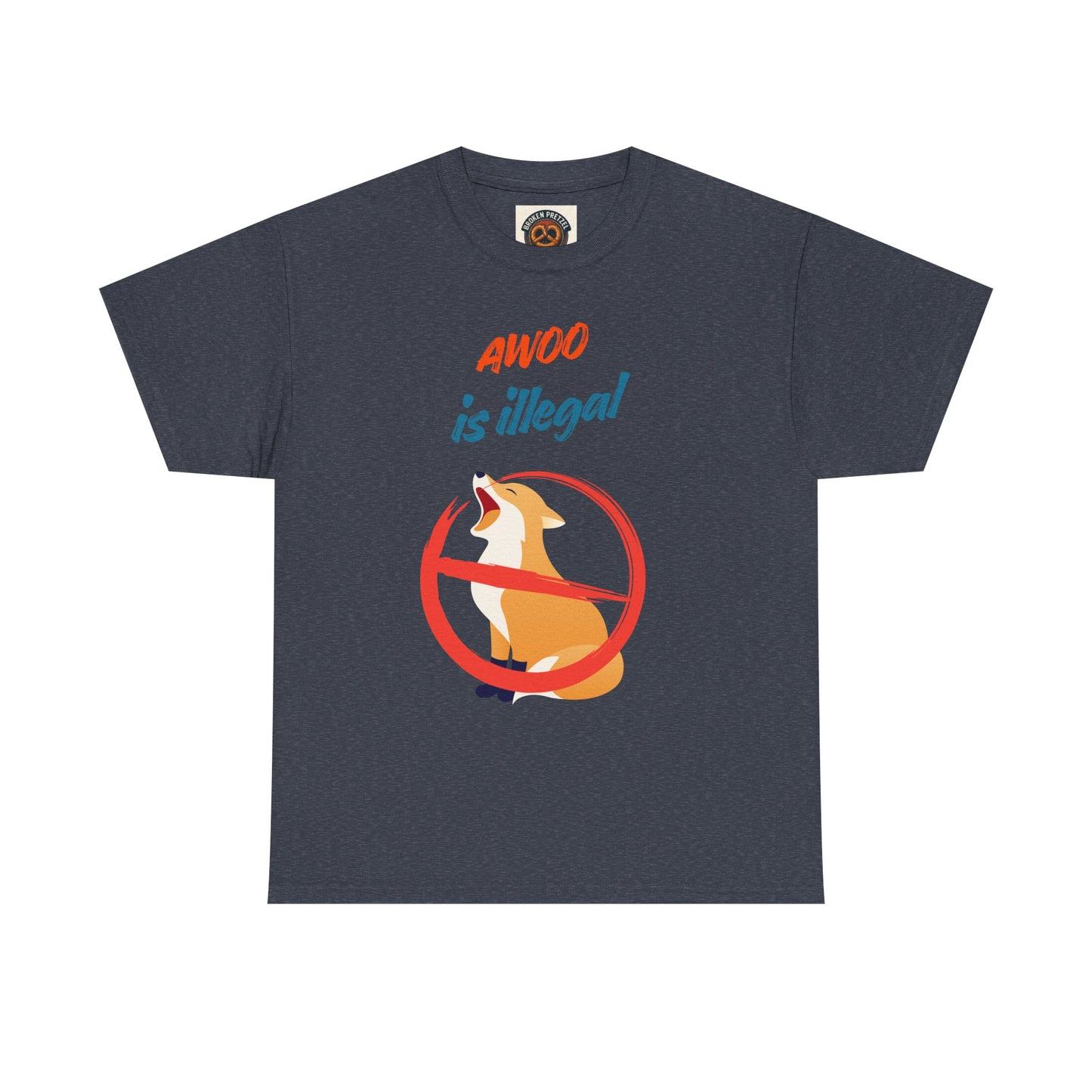 Graphic Tee — "Awoo Is Illegal" Corgi Protest Shirt