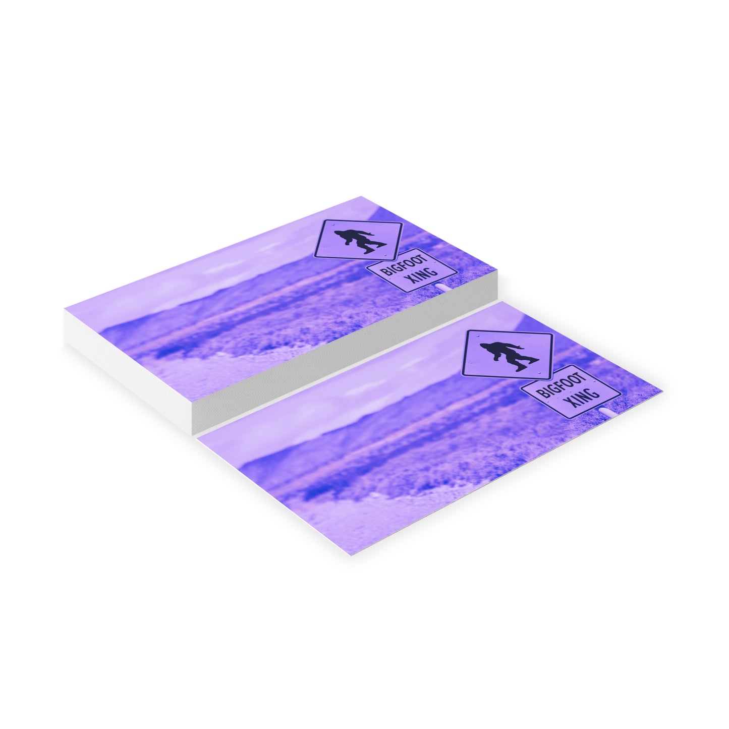 Bigfoot Crossing Business Cards — Novelty Outdoor-Themed Networking Cards