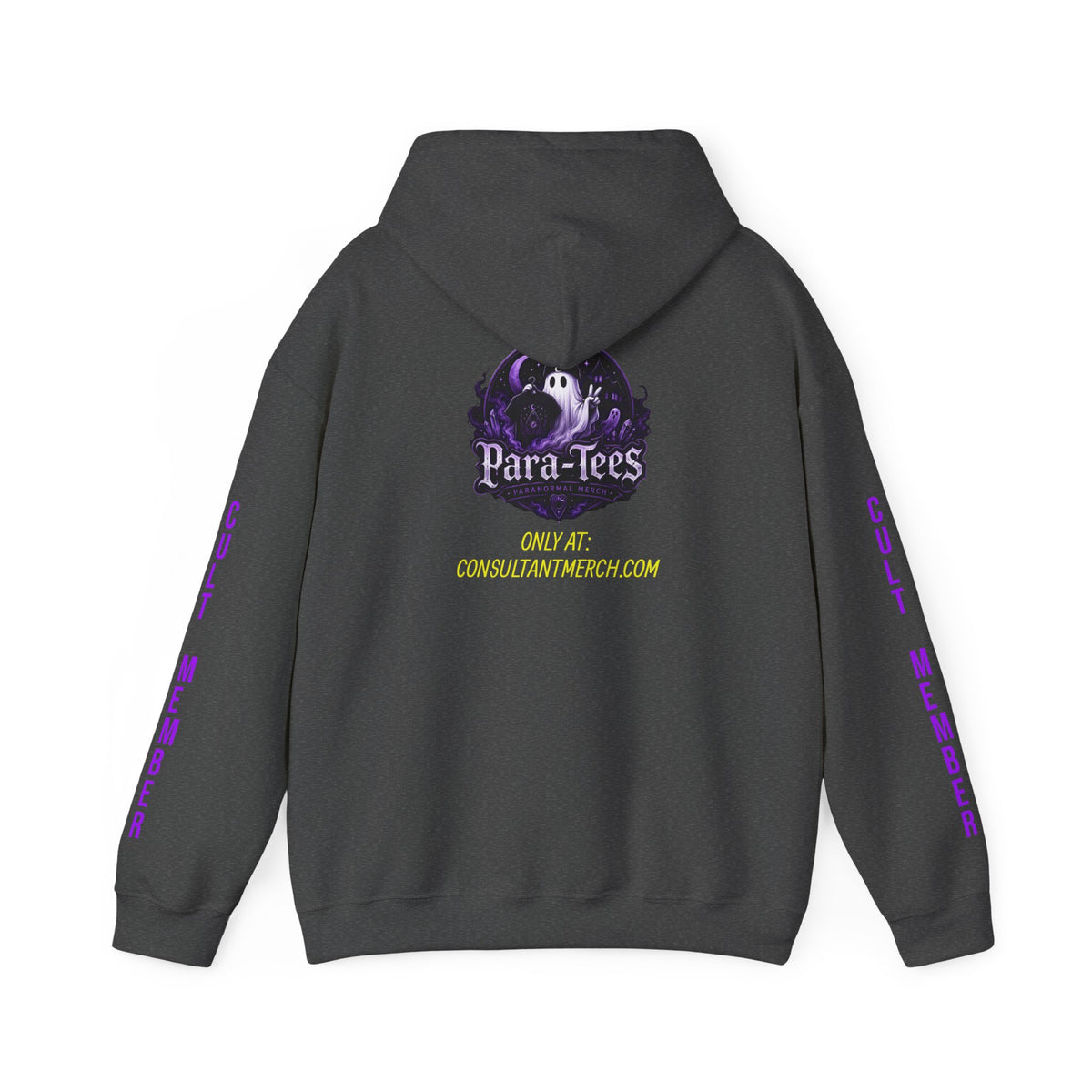 Witchy Black Hoodie - "Wicca Queen" Gothic Witch Cat Pullover