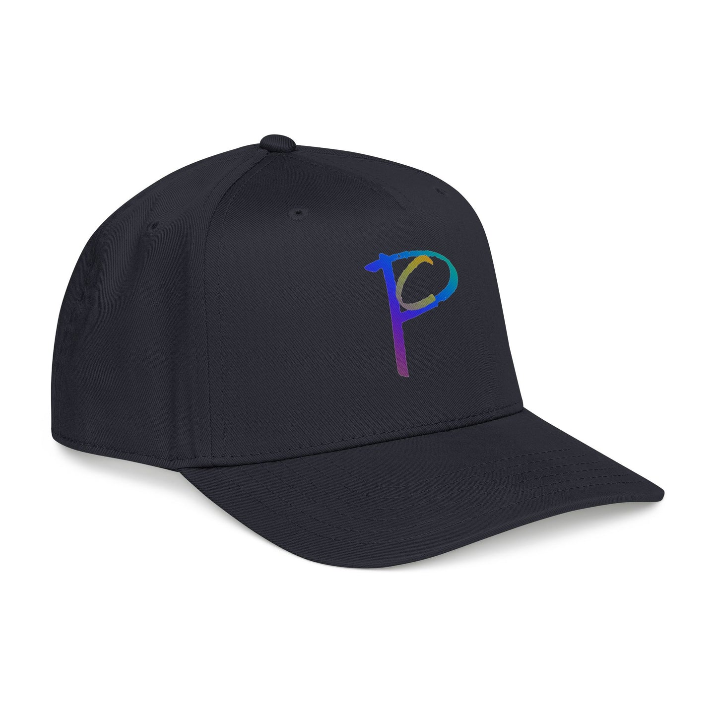 P Rainbow Gradient 'P' Embroidered Baseball Cap