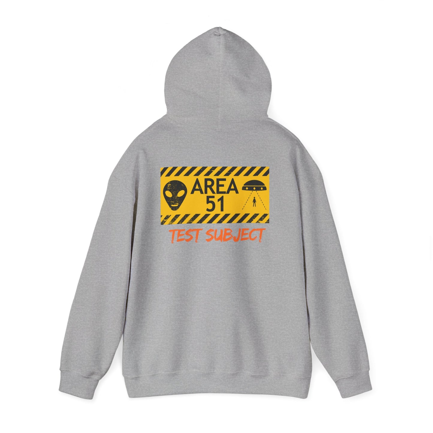 Area 51 Test Subject Hoodie — Alien Graphic Hooded Sweatshirt