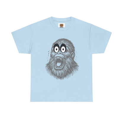 Screaming Ape Graphic Tee — Retro Monochrome Primate Design