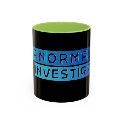 Paranormal Investigator Accent Coffee Mug – Blue Ribbon Design (11/15oz)